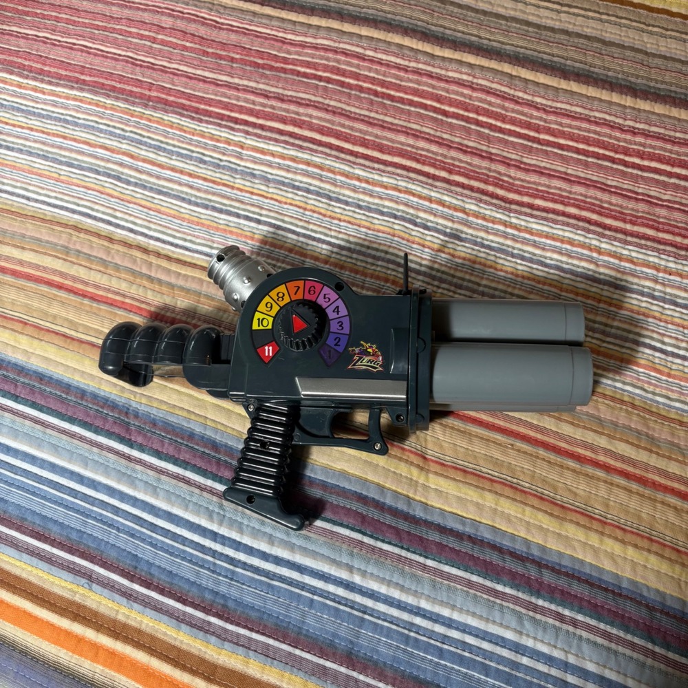 Disney Pixar Toy Story Zurg Ion Blaster Toy Triple Barrel Blaster Gray Silver